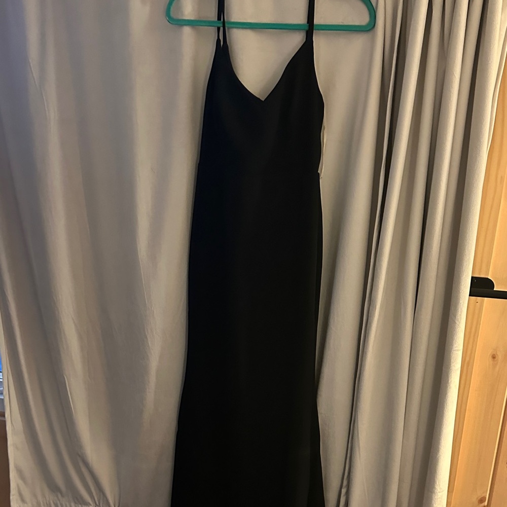Lulu's Classic Black Maxi Dress
